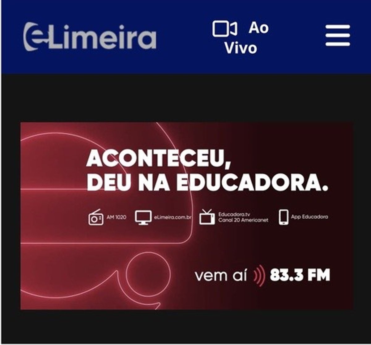 Educadora inicia expectativa sobre sua migração AM-FM em Limeira (SP)