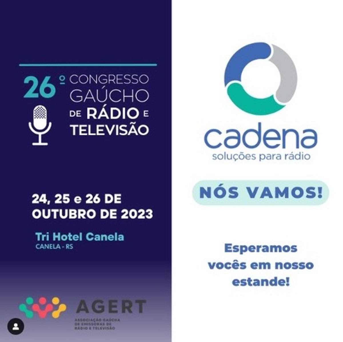 Cadena participa do 26º Congresso Gaúcho de Rádio e Televisão, em Canela (RS)