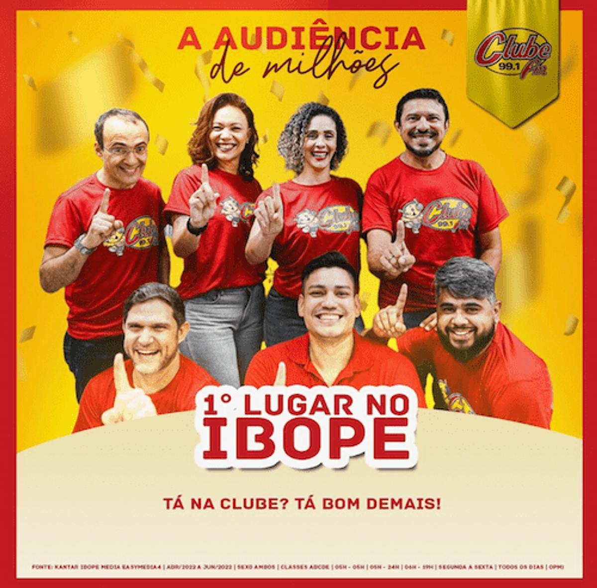Clube FM intensifica campanhas sobre desempenho de audiência no Recife