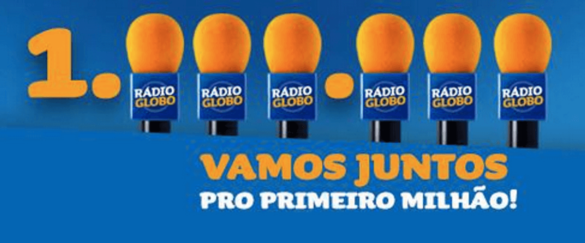 Rádio Globo lança campanha que busca a marca “Primeiro Milhão no Facebook”