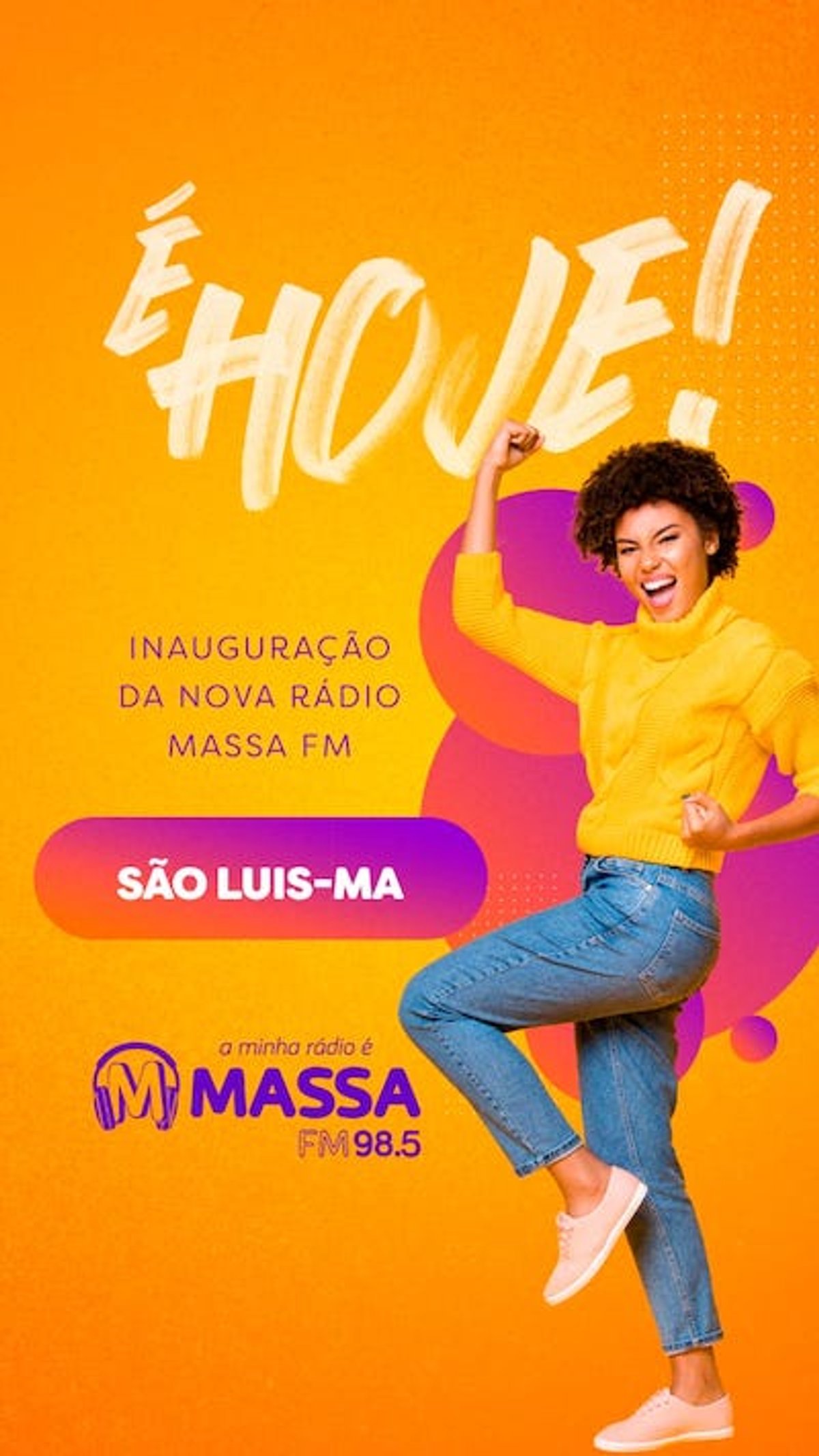 Massa FM estreia afiliada em São Luís (MA) a partir do meio-dia desta sexta-feira (12)