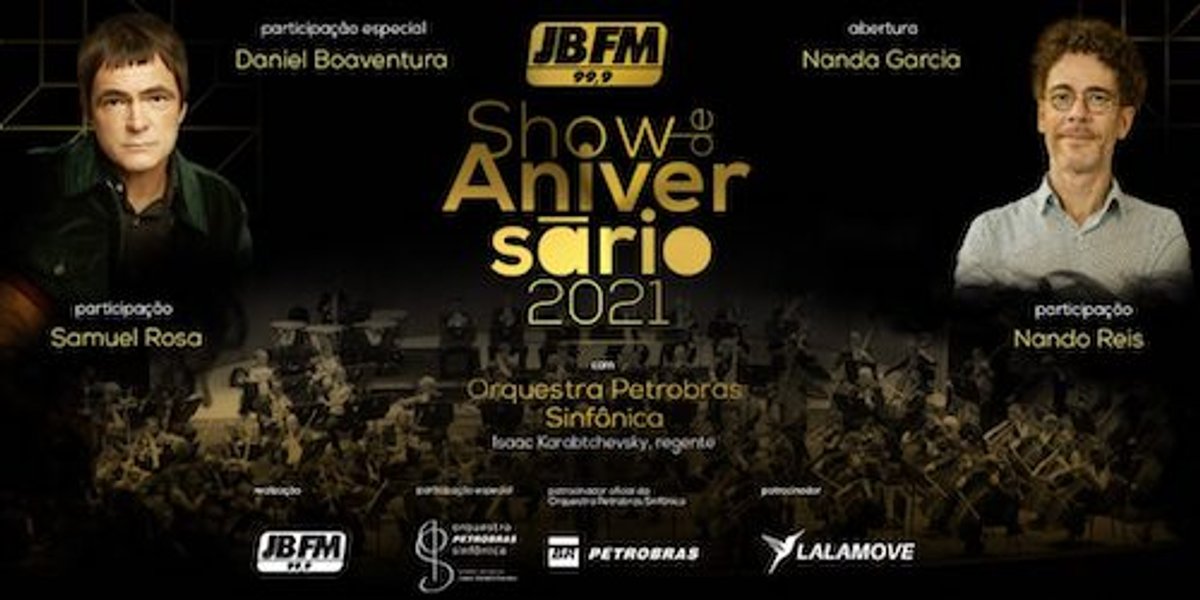JBFM confirma evento de aniversário com orquestra e nomes conhecidos da música nacional