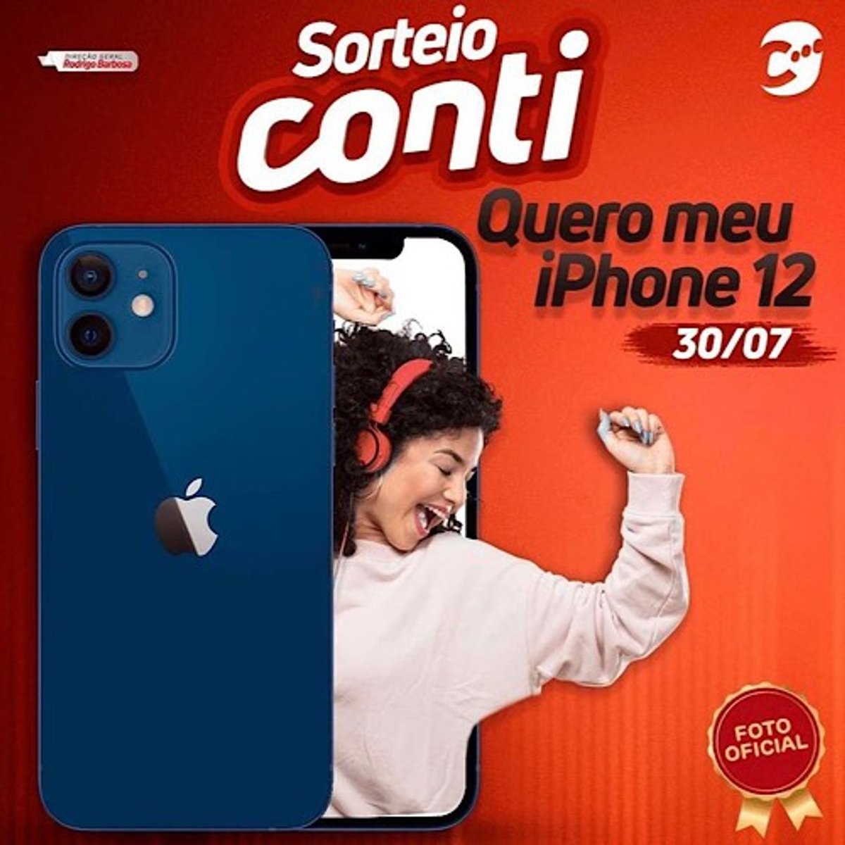 Rádio Conti FM realiza nesta sexta-feira sorteio de um iPhone 12