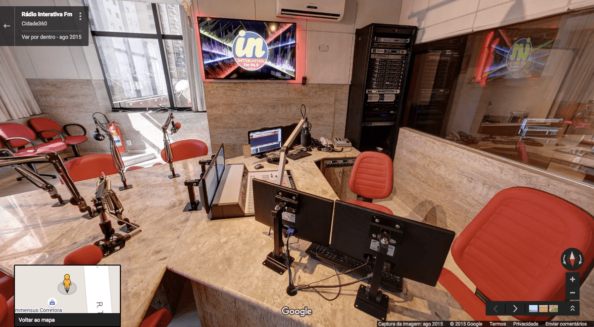 Exclusivo: Interativa FM de Goiânia tem sua sede exposta no Google Business View
