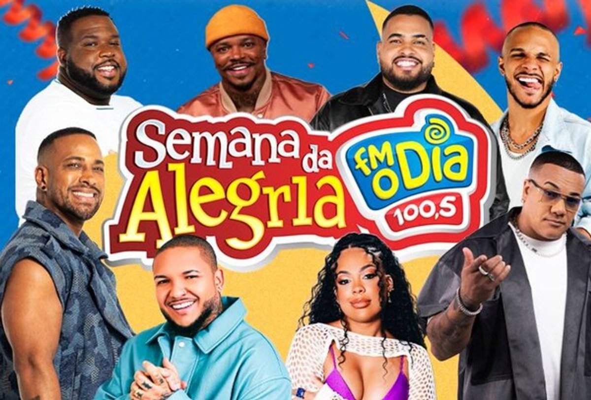 FM O Dia anuncia "Semana da Alegria" com shows ao vivo no Estúdio Mundo, no Rio de Janeiro