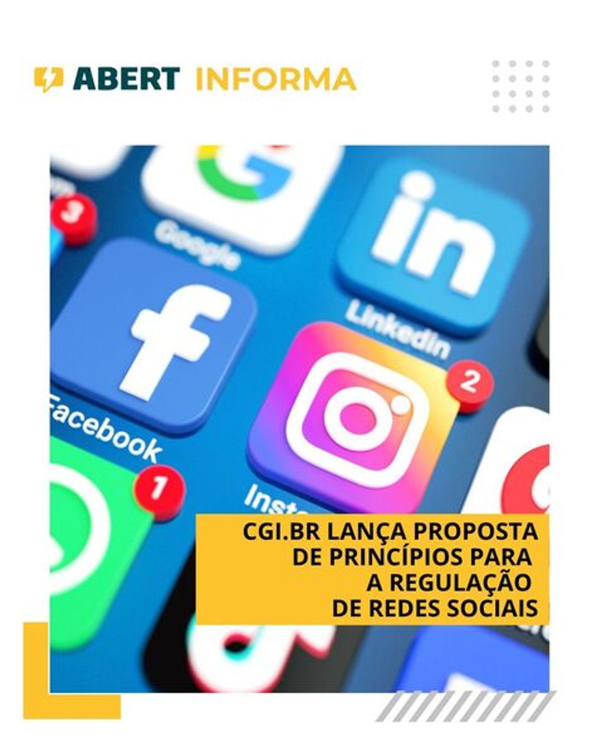 Comitê Gestor da Internet abre consulta pública sobre princípios para regulação de redes sociais digitais