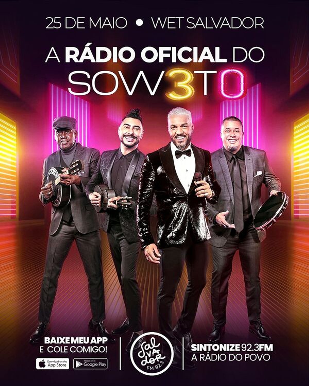 Salvador FM é a rádio oficial da turnê Soweto30 na capital baiana