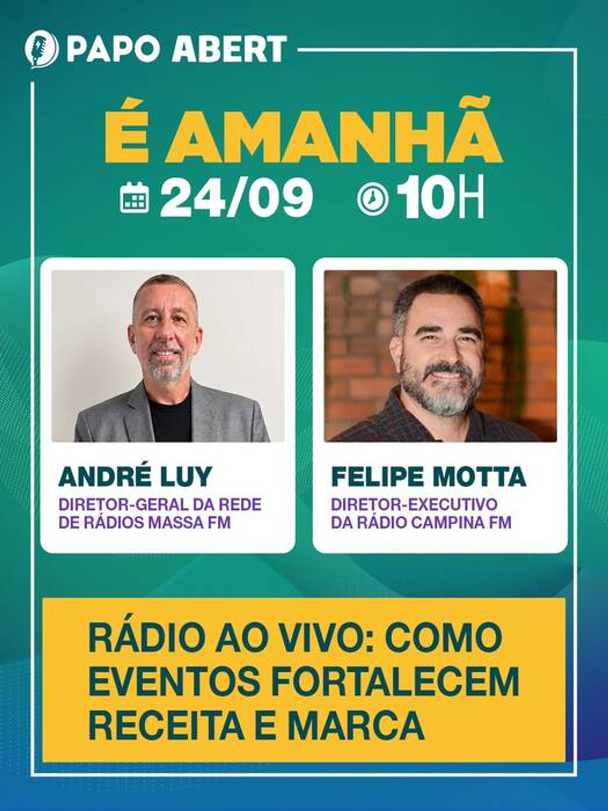 Papo ABERT debate uso de eventos ao vivo como estratégia de receita e fortalecimento de marca
