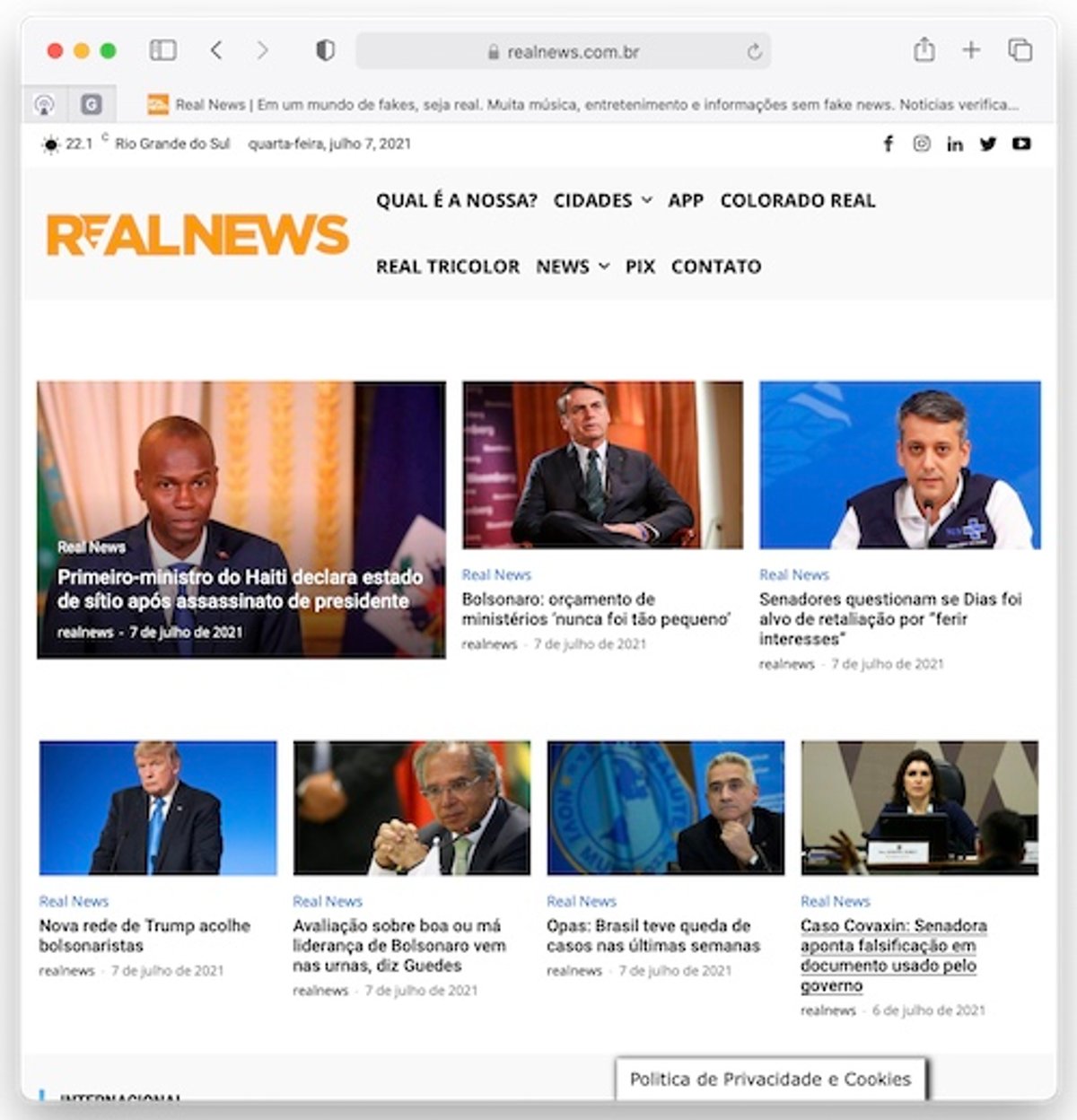Rádio Real News investe no digital com a estreia de novo portal e aplicativo
