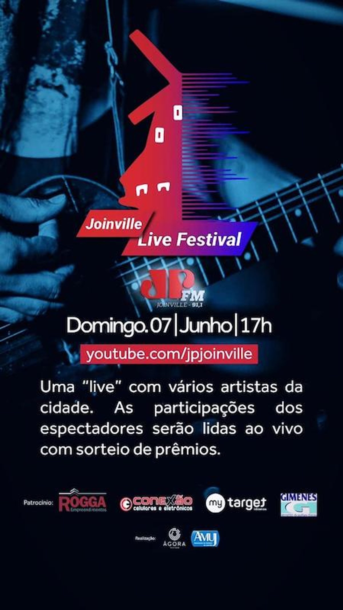 Jovem Pan FM e Associação dos Músicos de Joinville realizam live solidária para contribuir com artistas locais