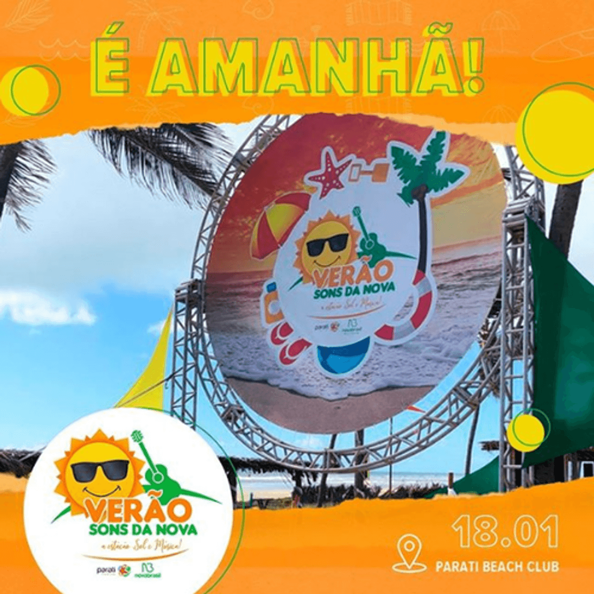 NovaBrasil FM promove em Aracaju projeto em praia com série de atividades ligadas a música e entretenimento