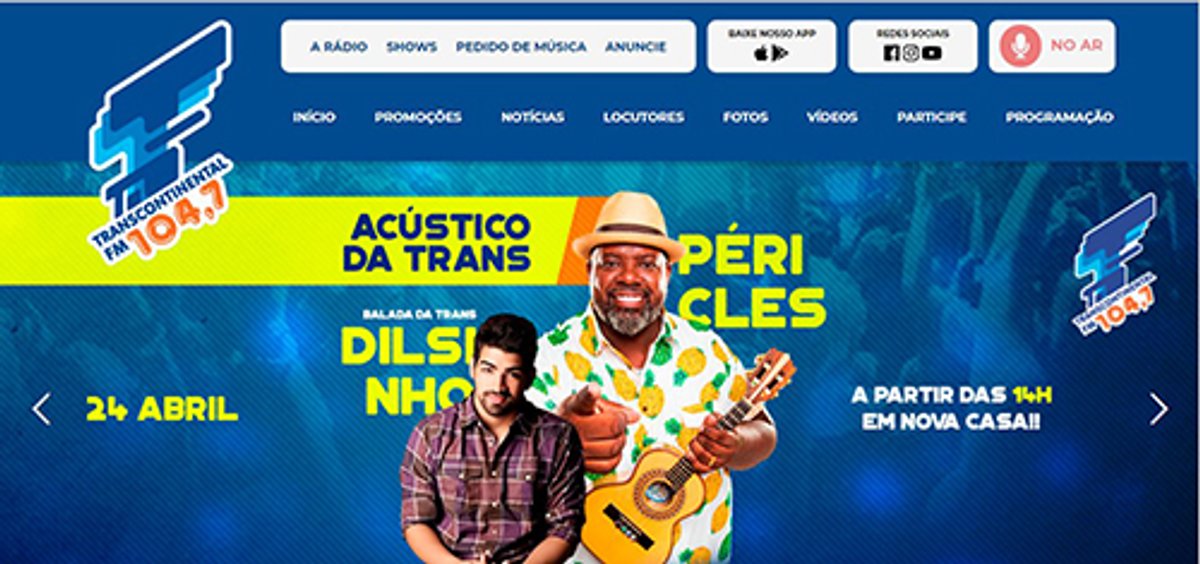Transcontinental FM realiza acústico e estreia seu novo site em São Paulo