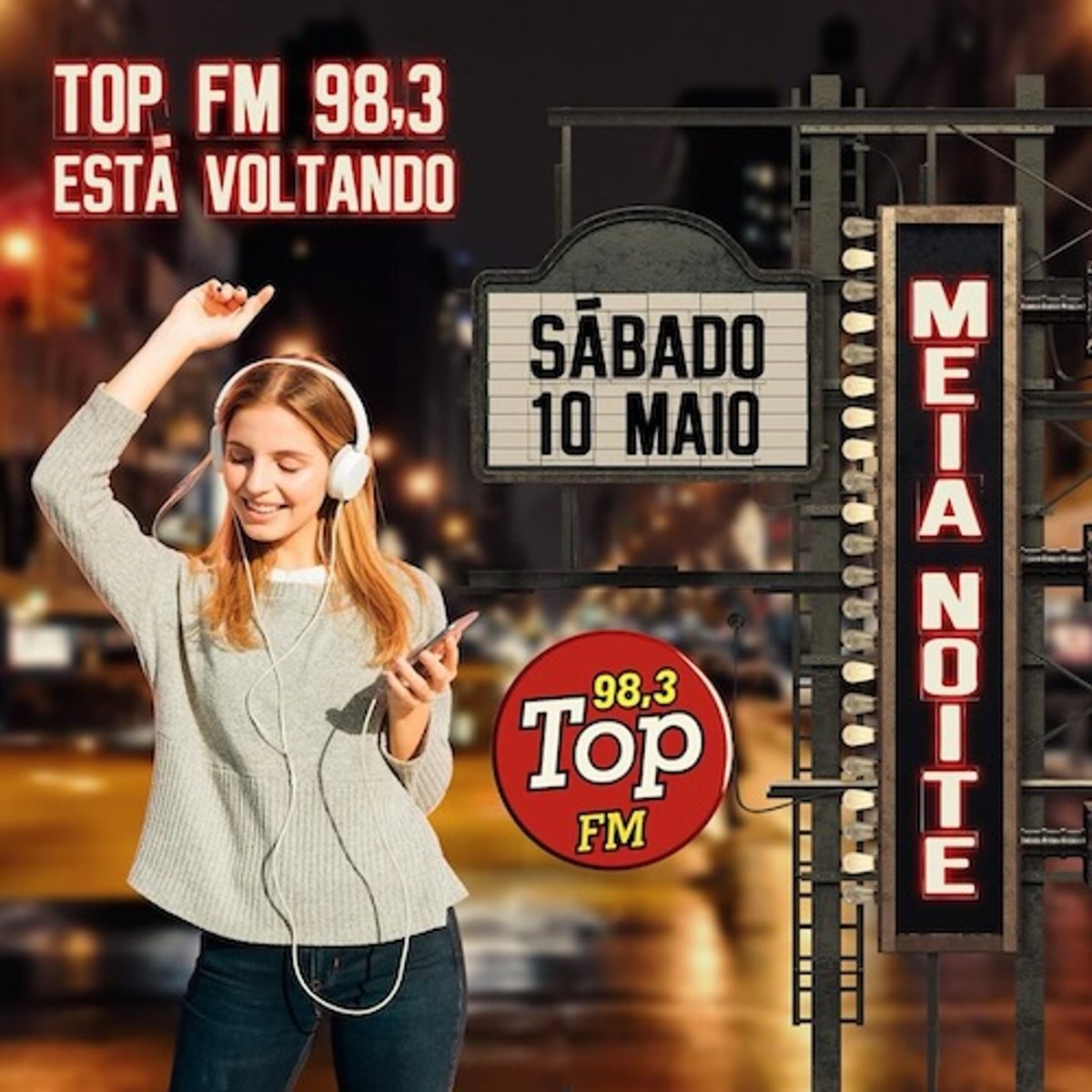 Top FM retorna ao dial de Campinas por 98.3 FM e substitui a Massa FM na região