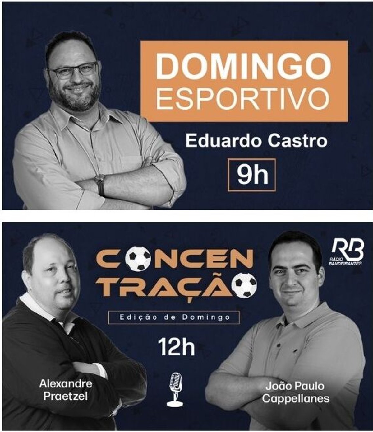 Rádio Bandeirantes apresenta duas novidades em sua programação esportiva a partir de domingo (3)