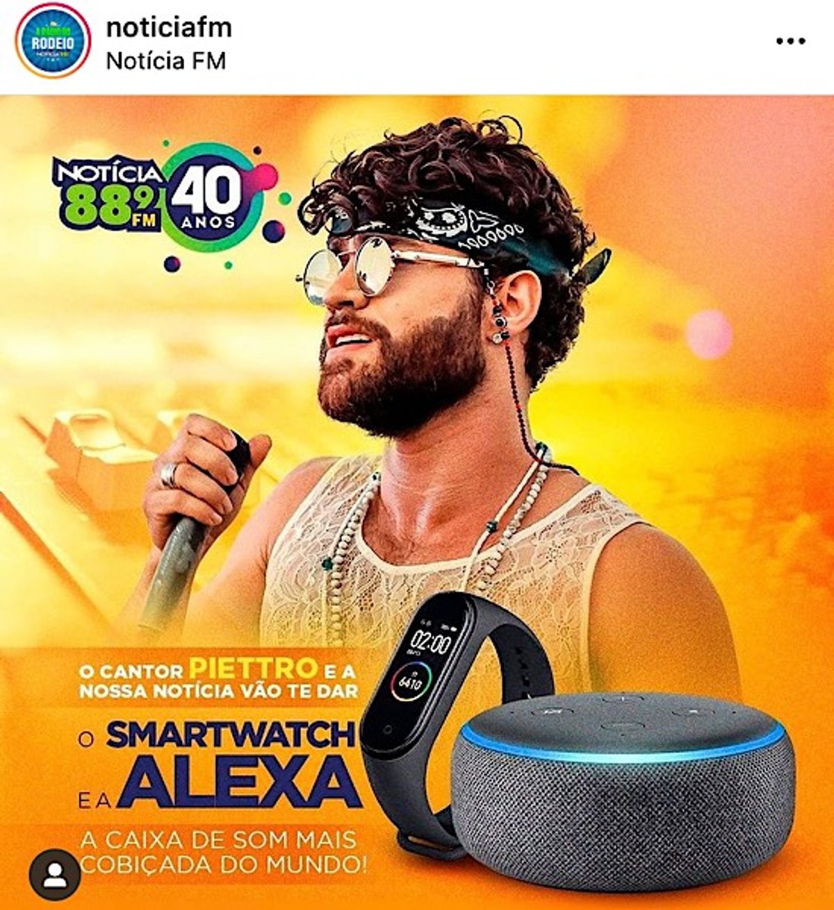 Notícia FM realiza sorteio de um smartwatch e assistente virtual Alexa em Americana (SP)