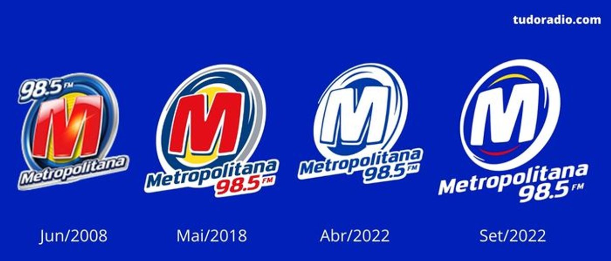 Metropolitana FM apresenta nova identidade visual ao atualizar seu logotipo