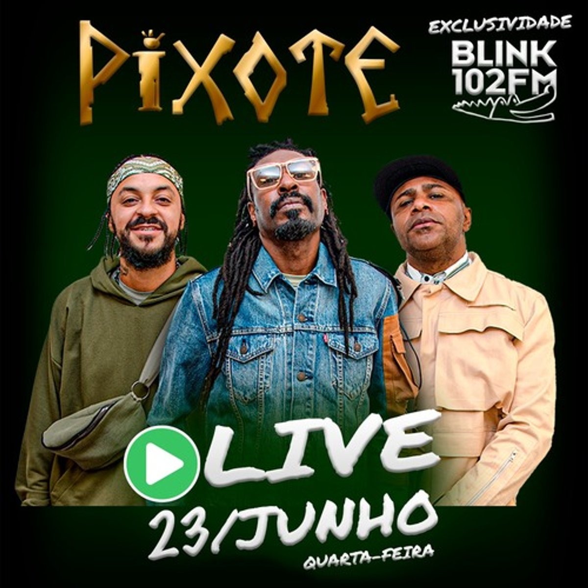 Denominada de "Live 360", Blink 102 FM anuncia o Grupo Pixote para a próxima edição do projeto