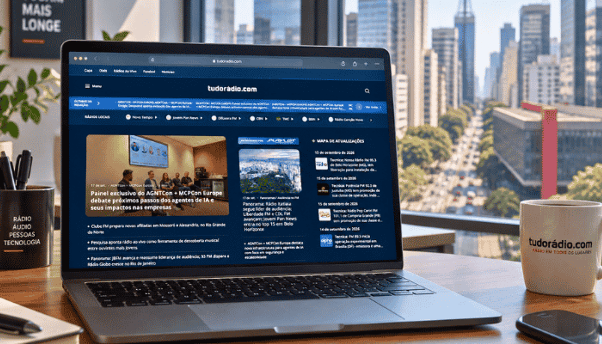 Nova plataforma amplia integração entre jornalismo, Dials, redes e rádios ao vivo no tudoradio.com