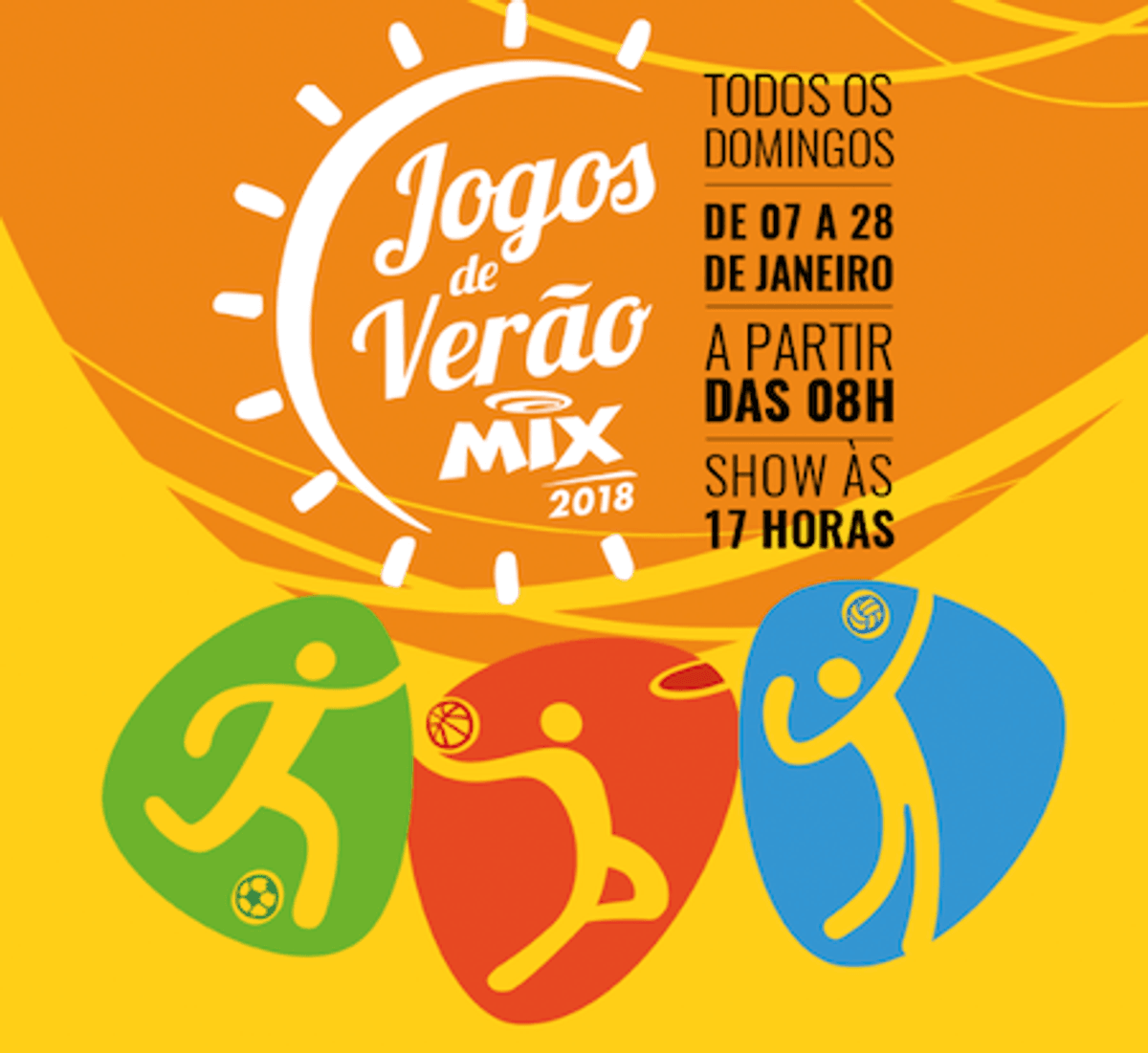 Mix FM realiza os “Jogos de Verão Mix 2018” durante o mês de janeiro em São Paulo