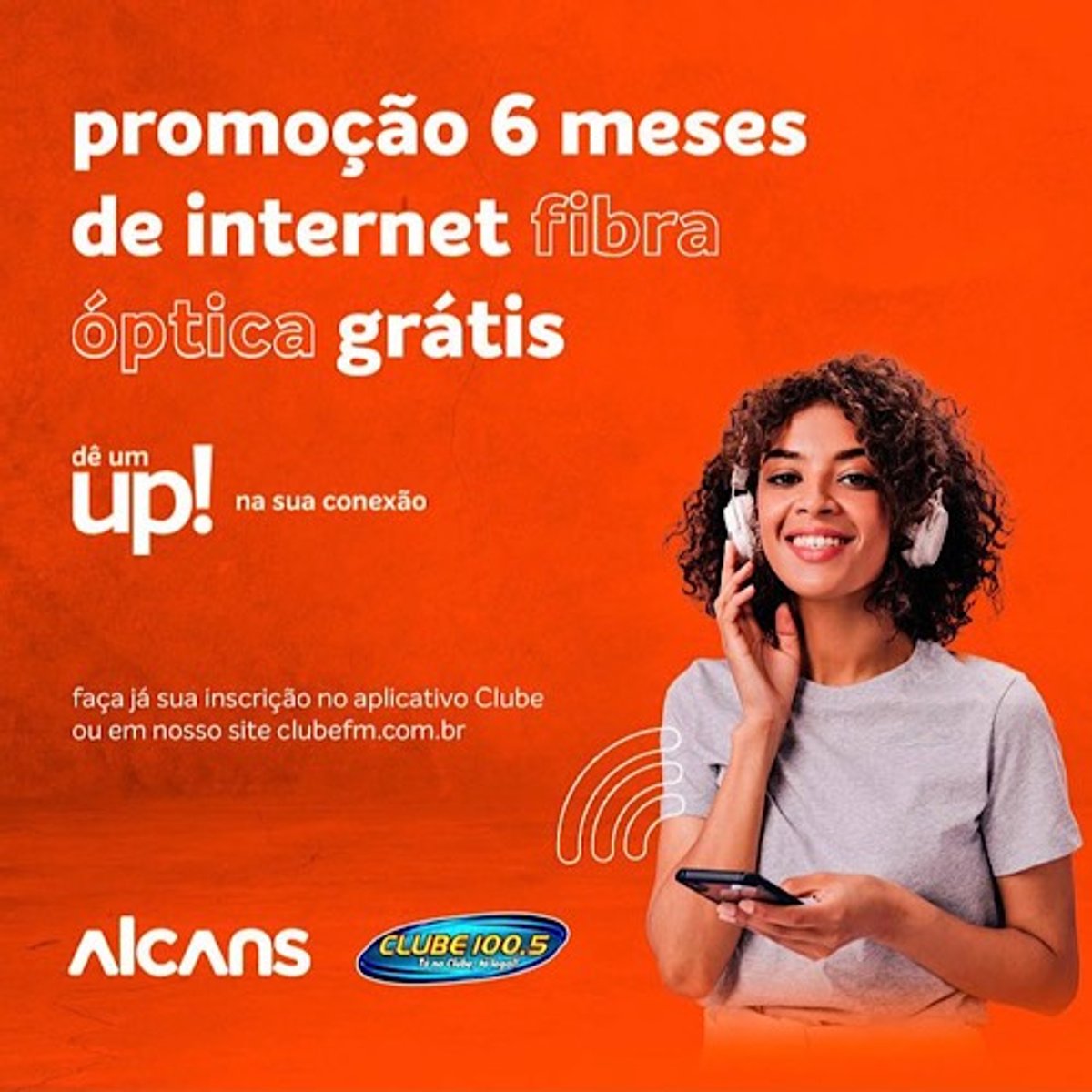 Clube FM realiza promoção que oferece internet banda larga fibra óptica de 800 mbps