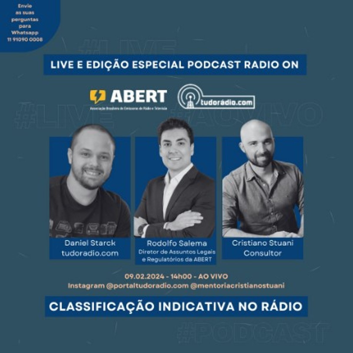 Radio On conversa com o diretor da ABERT, Rodolfo Salema, sobre a classificação indicativa para o rádio