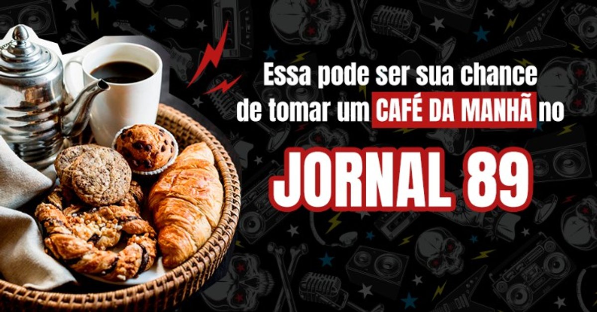Rádio Rock promove concurso cultural Café do Jornal 89 com encontro com os apresentadores