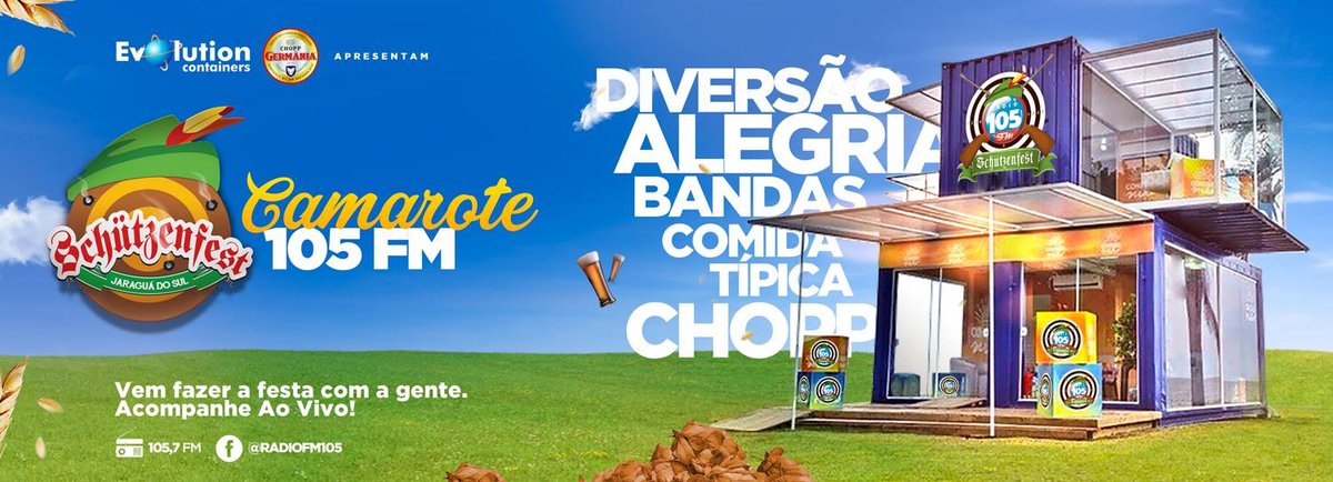 105 FM monta estrutura especial para cobrir a Schützenfest 2017 no norte catarinense