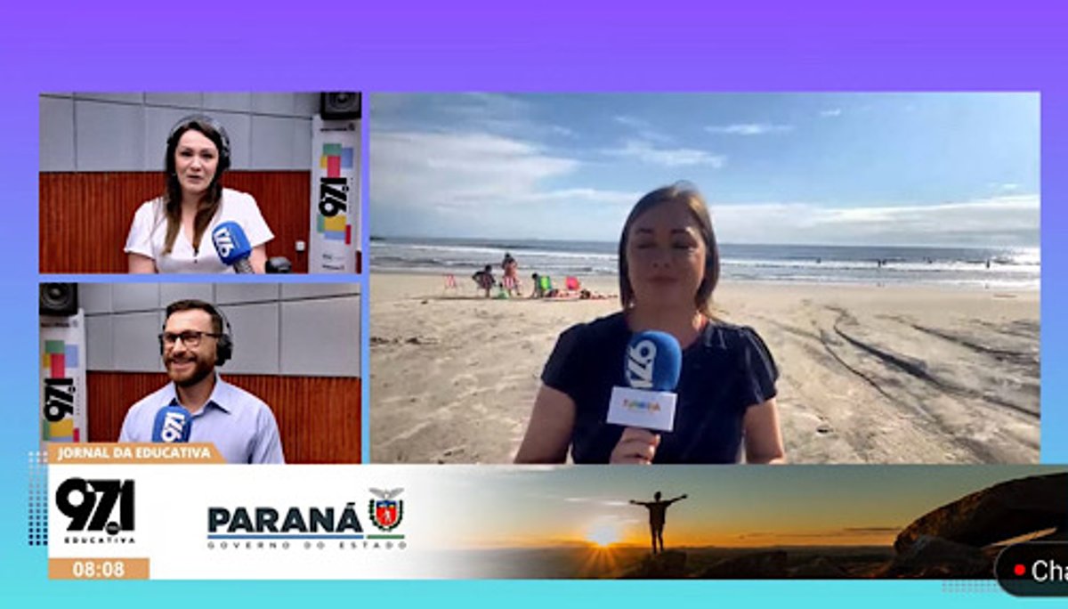 Educativa FM e TV Paraná Turismo atuam em conjunto na cobertura do Verão Maior Paraná