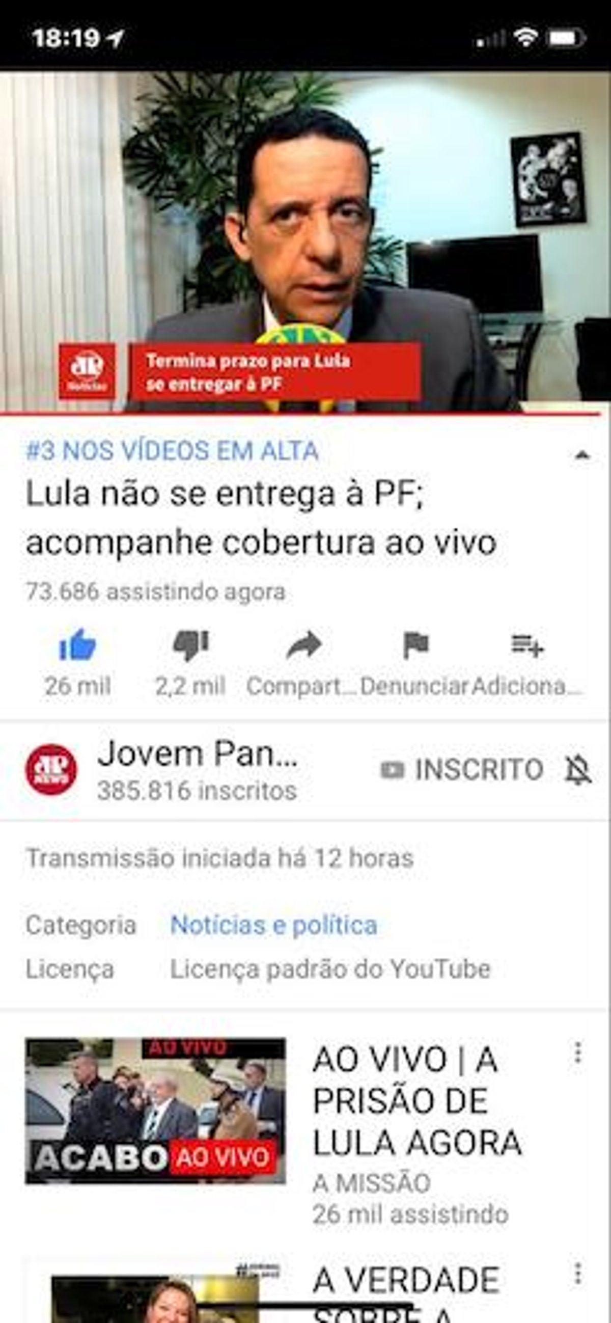 Jovem Pan bate recordes de audiência online na cobertura relacionada ao Lula. Rádio divulga nova grade