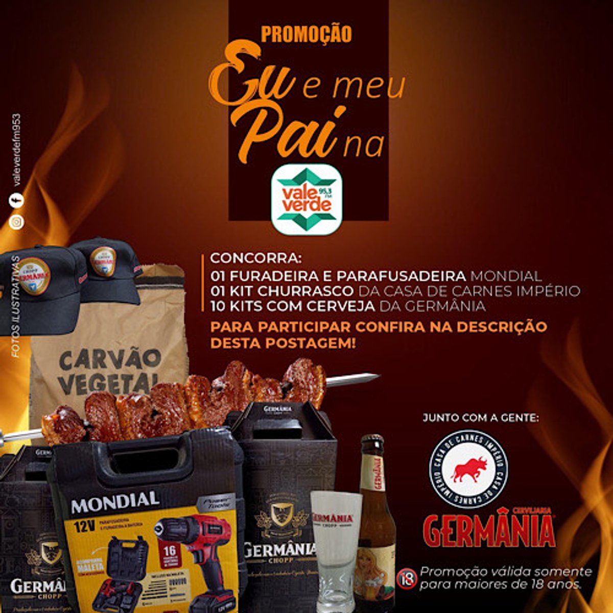 Vale Verde FM faz ação voltada ao Dia dos Pais e sorteia série de prêmios na Baixa Mogiana