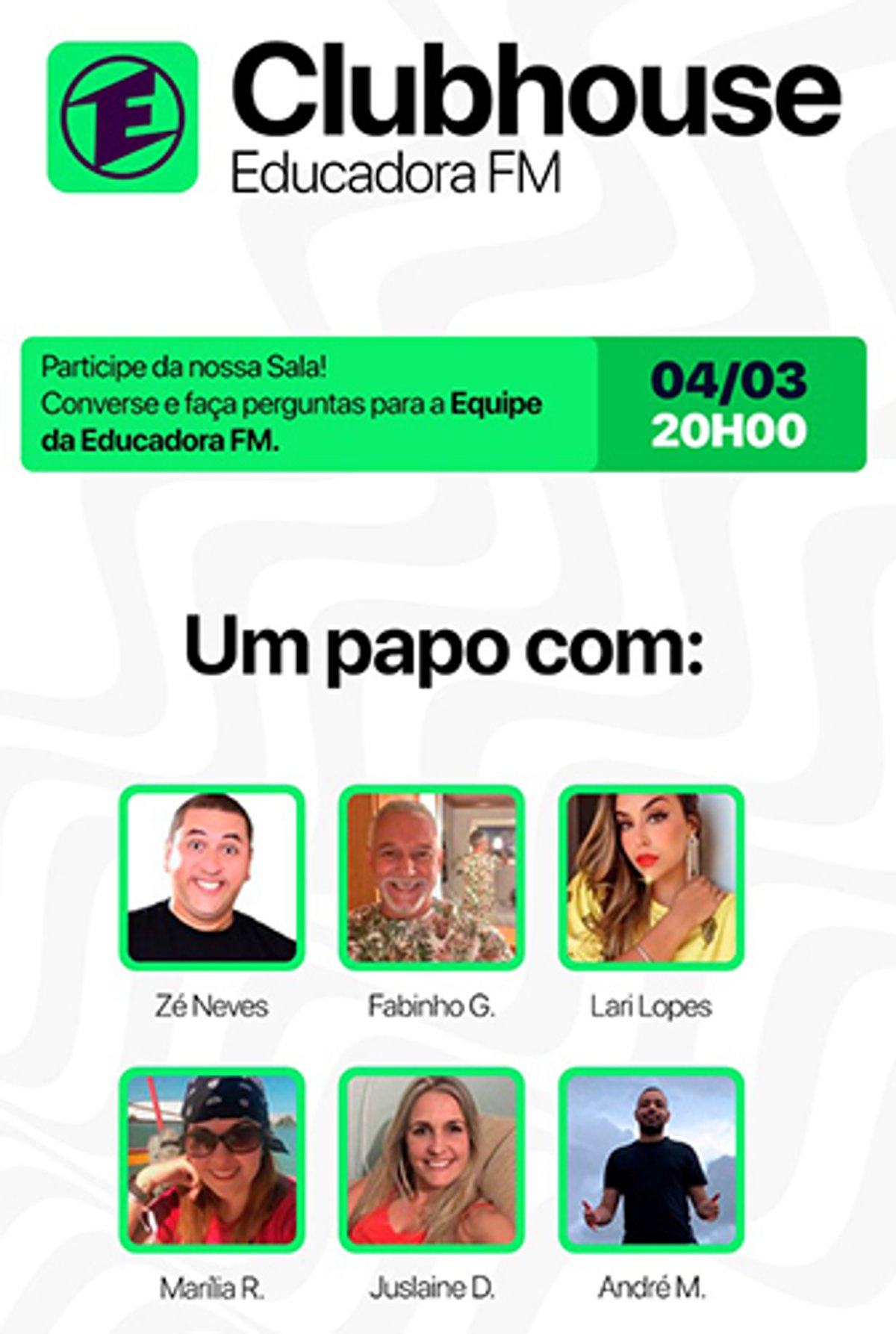 Educadora FM de Campinas vai reunir ouvintes para interação por meio do aplicativo Clubhouse