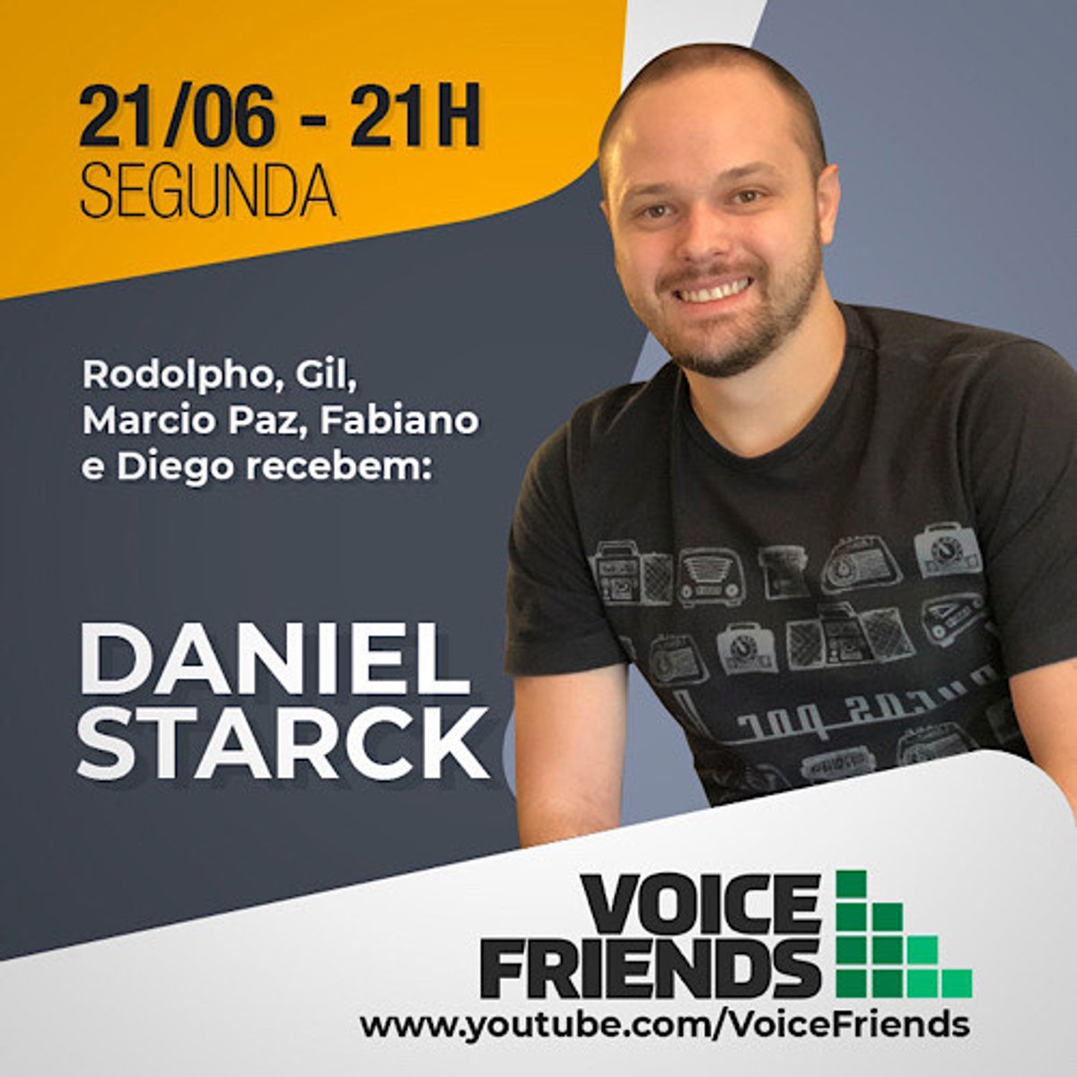 Voice Friends recebe hoje diretor-proprietário do portal tudoradio.com, Daniel Starck