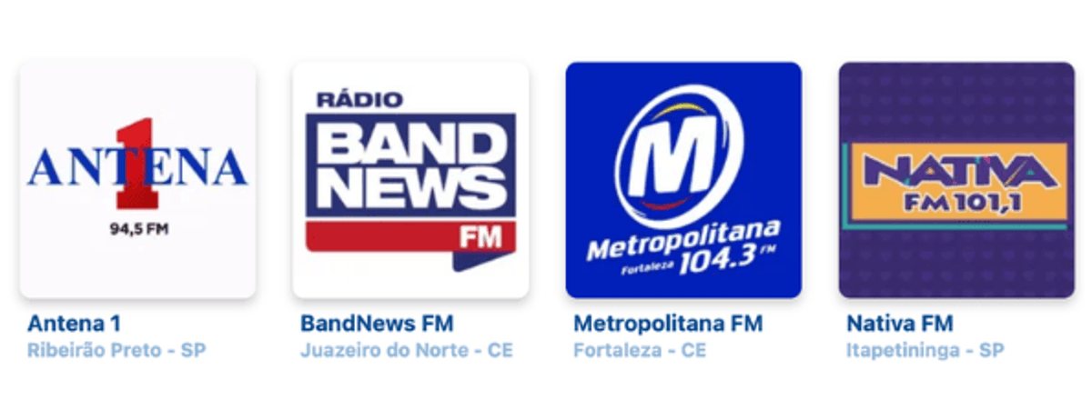 Metropolitana FM e Antena 1 estreiam afiliadas no começo desta semana; BandNews FM e Nativa FM na próxima