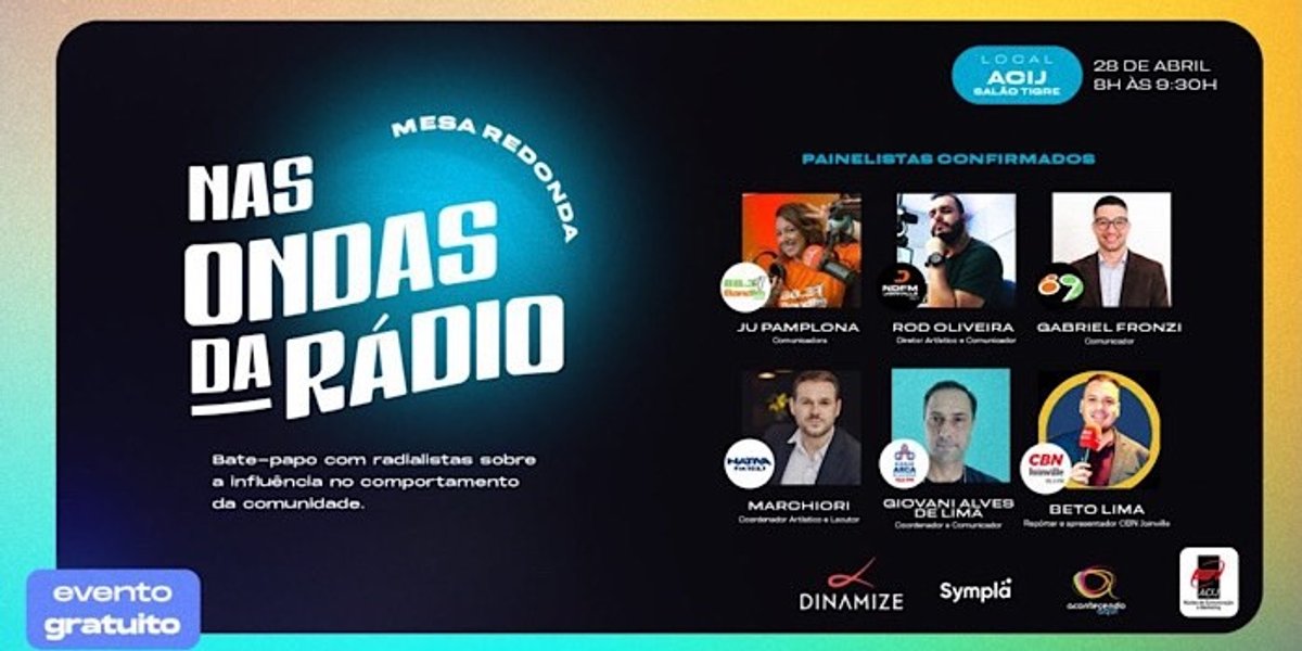 Evento reúne profissionais do rádio de Joinville (SC) para debate sobre a importância do rádio
