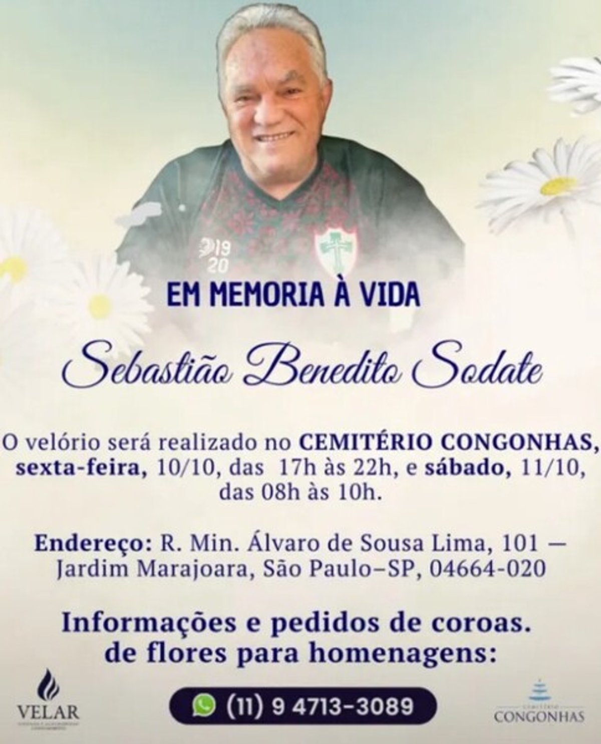 Narrador esportivo Paulo Sodate morre aos 70 anos em São Paulo