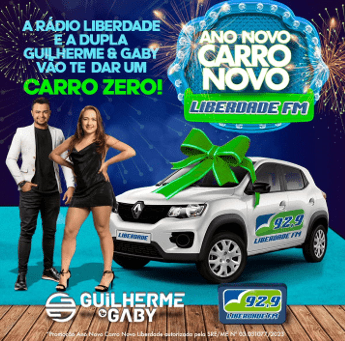 Sorteio da promoção “Ano Novo, Carro Novo!” da Liberdade FM será no início de março em Belo Horizonte