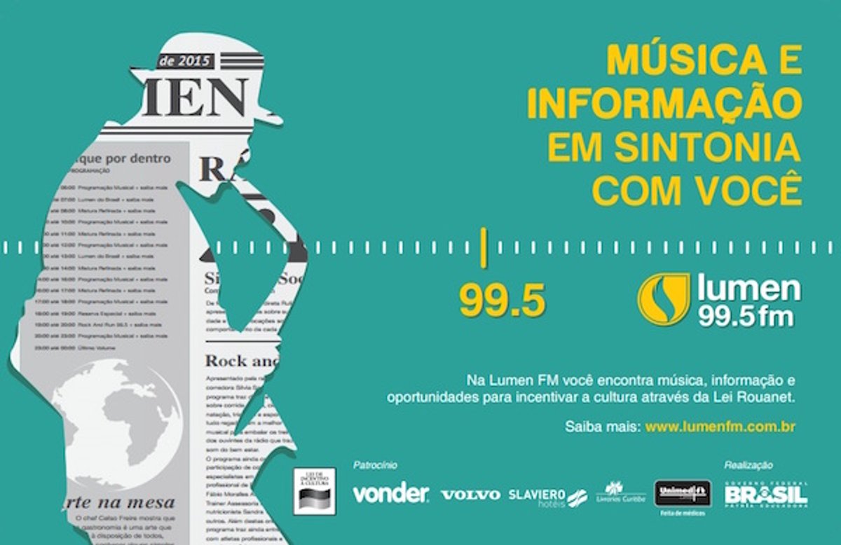 Exclusivo: Lumen FM está com nova campanha publicitária em Curitiba