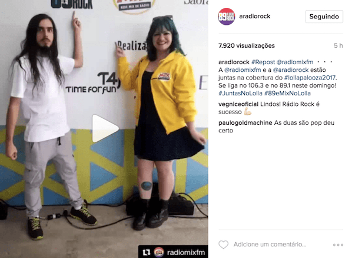 Cobertura conjunta do Lollapalooza Brasil é destaque no rádio de São Paulo neste final de semana