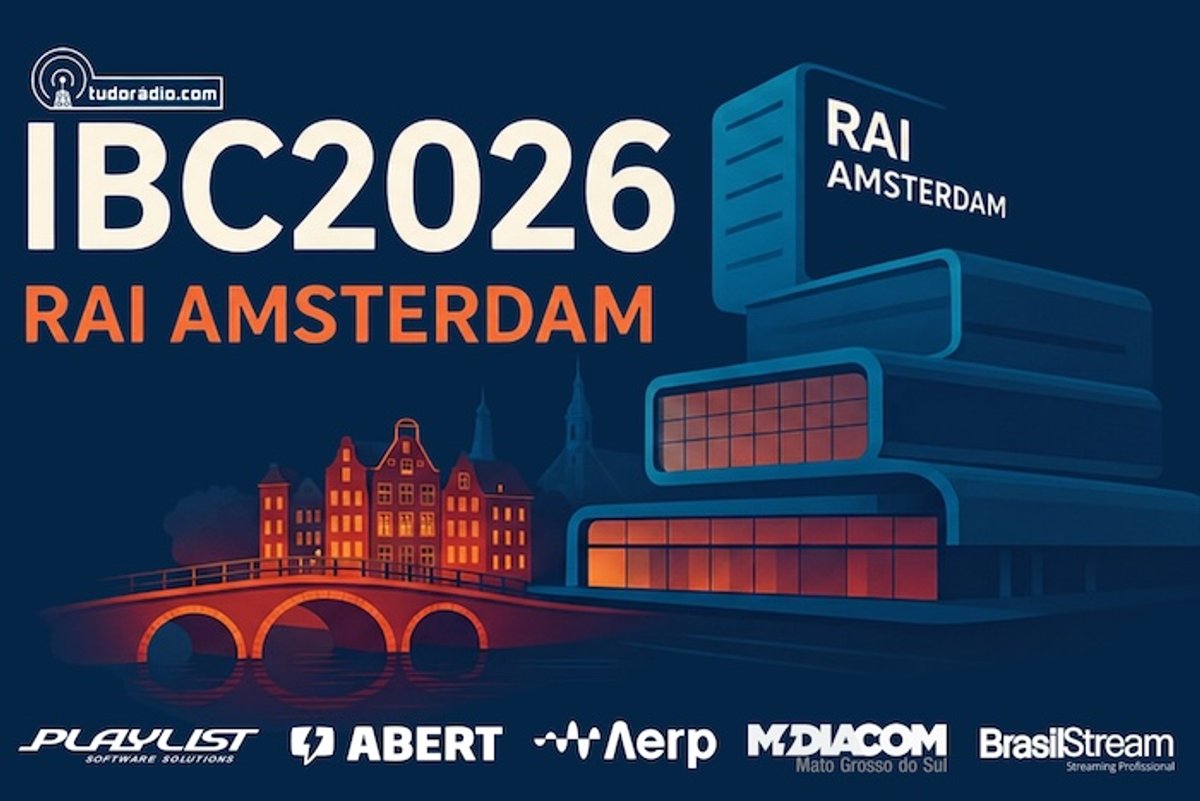 IBC2026: tudoradio.com acompanhará programação sobre rádio, IA, audiência e novas plataformas em Amsterdã
