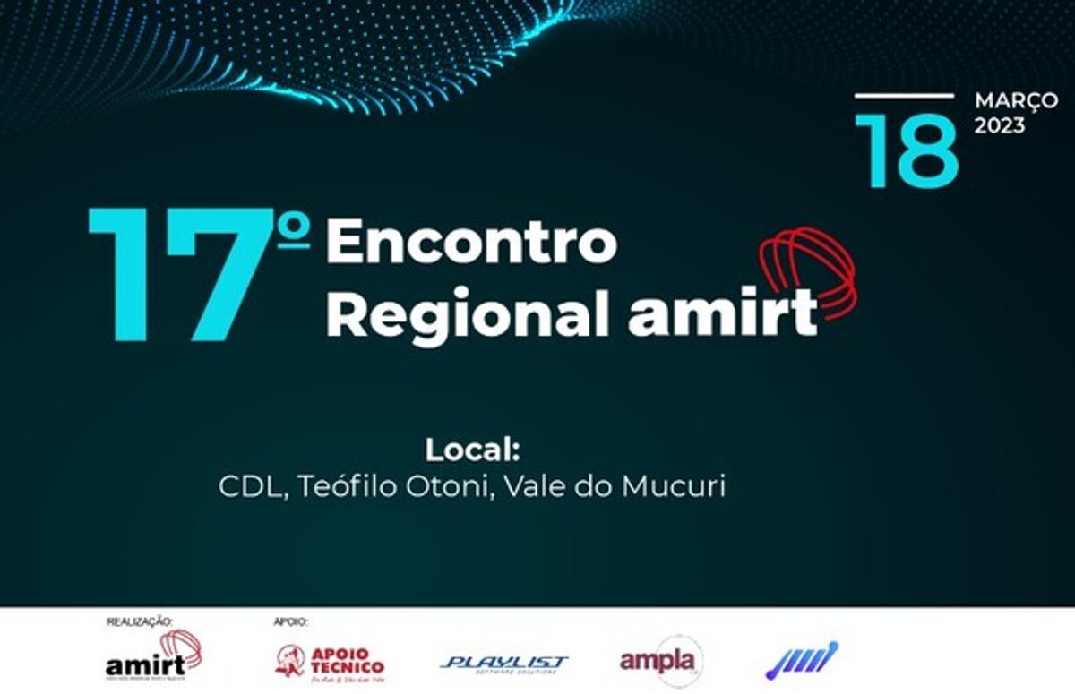 Amirt divulga programação do 17º Encontro Regional em Teófilo Otoni (MG)