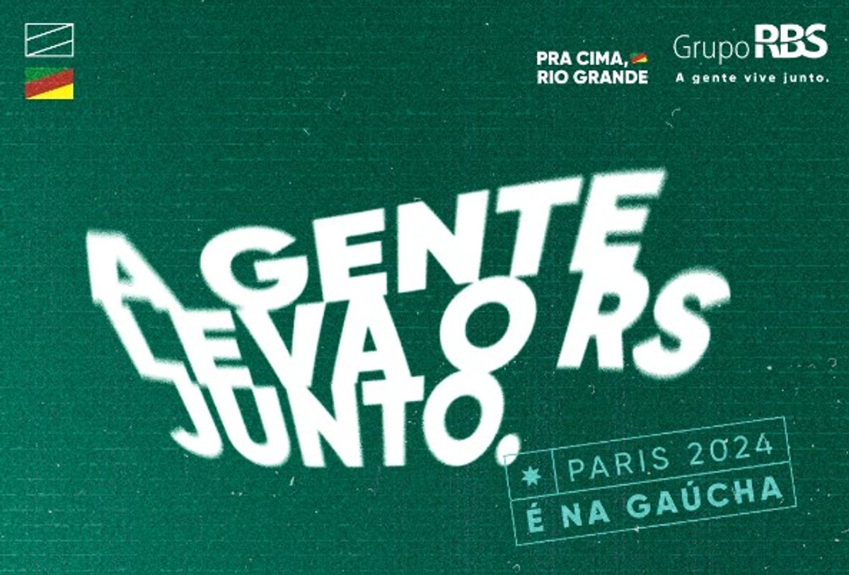 Rádio Gaúcha lança campanha alusiva aos Jogos Olímpicos de Paris 2024