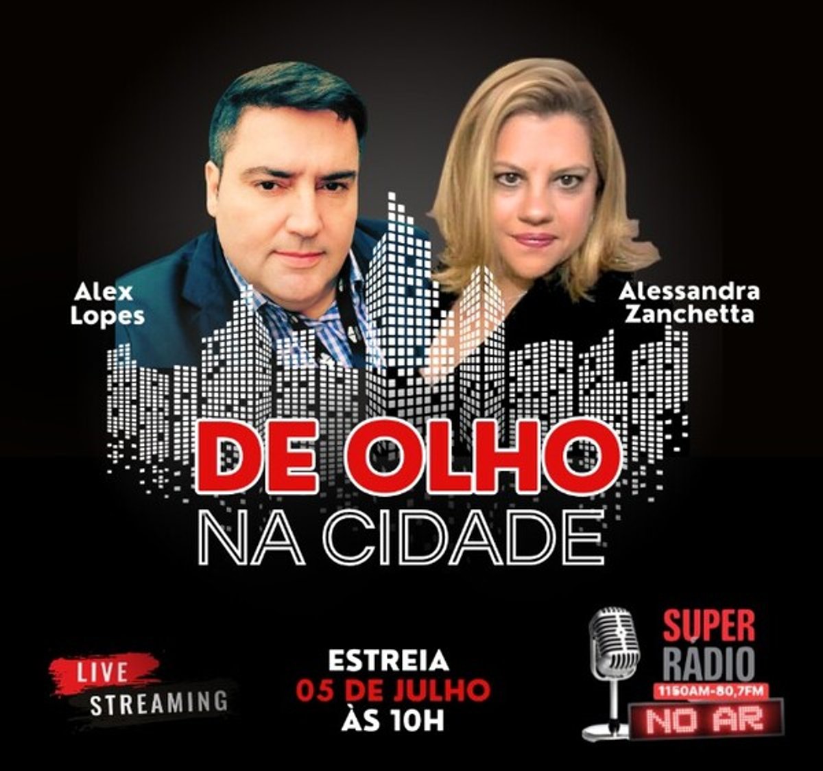 Programa “De Olho na Cidade” estreia em julho na grade da Super Rádio em São Paulo