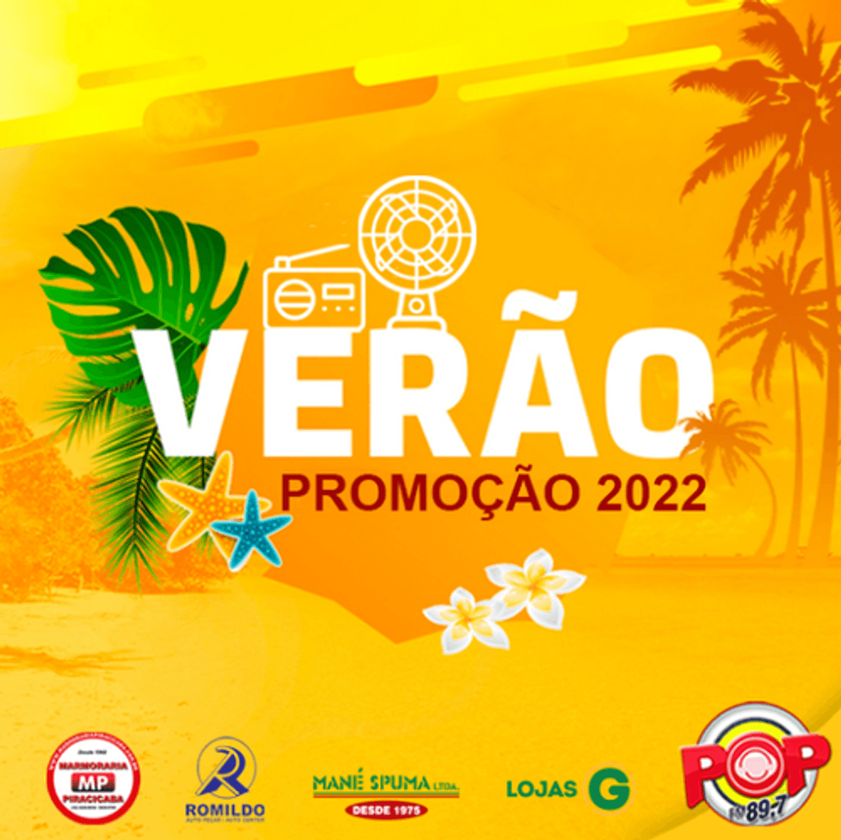 Pop FM promove ação ligada ao verão e sorteia ventiladores e caixas de som para a audiência