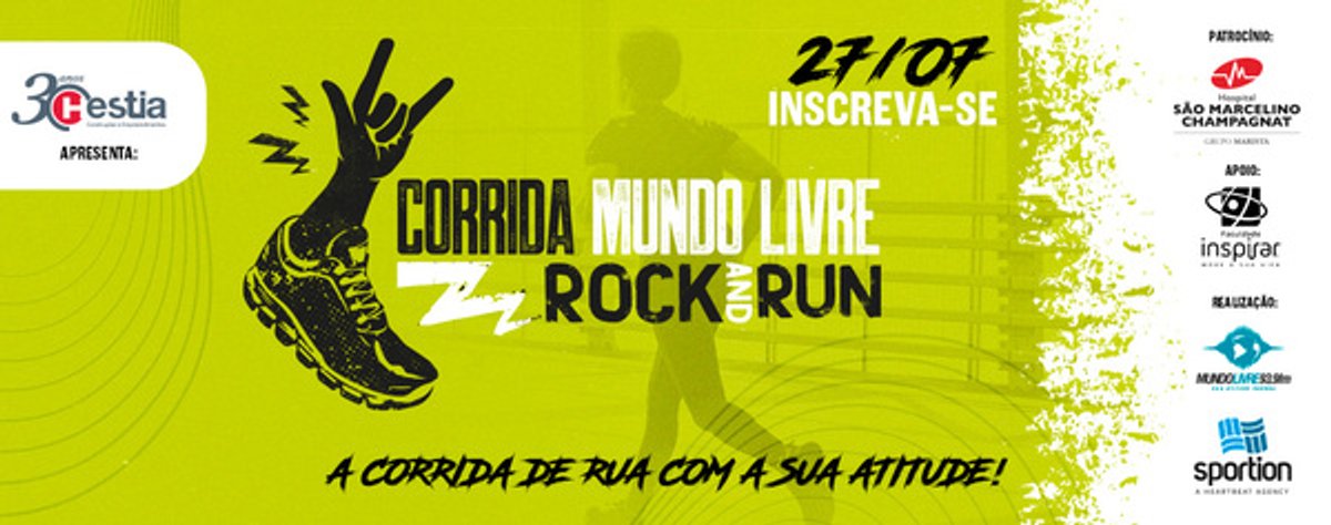 Mundo Livre FM comemora 10 anos do programa Rock and Run com corrida noturna e show em arena de futebol