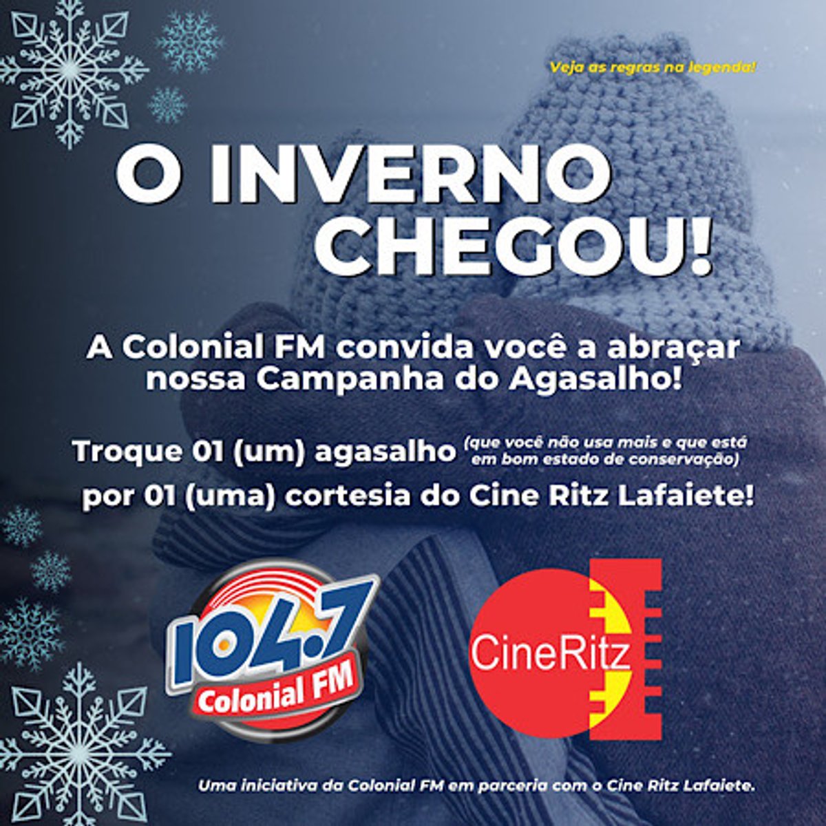 Colonial FM promove a Campanha do Agasalho de 2023 em Conselheiro Lafaiete (MG)