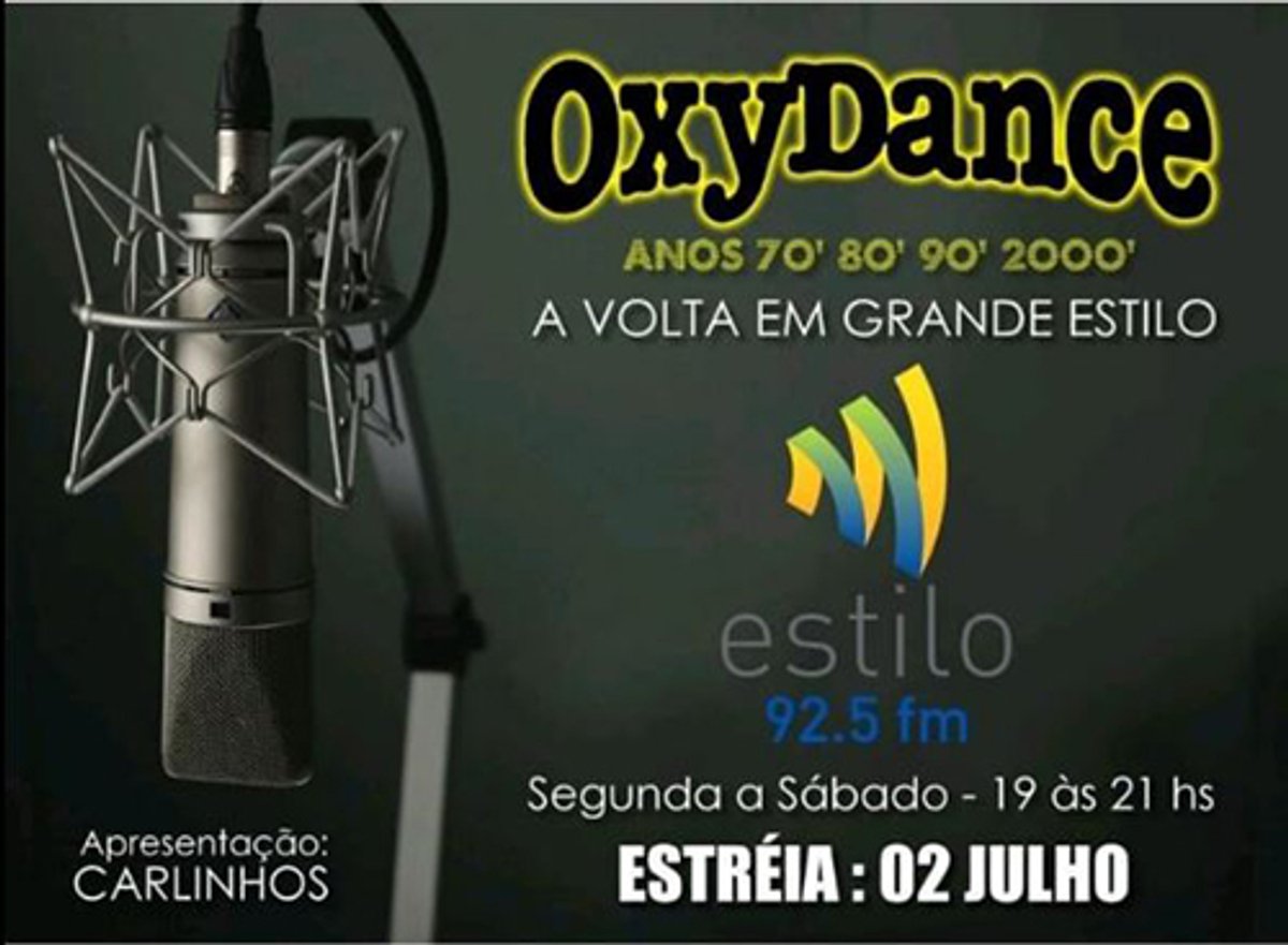 Estilo FM terá programa Oxydance em sua programação a partir de segunda-feira (2) em São Paulo