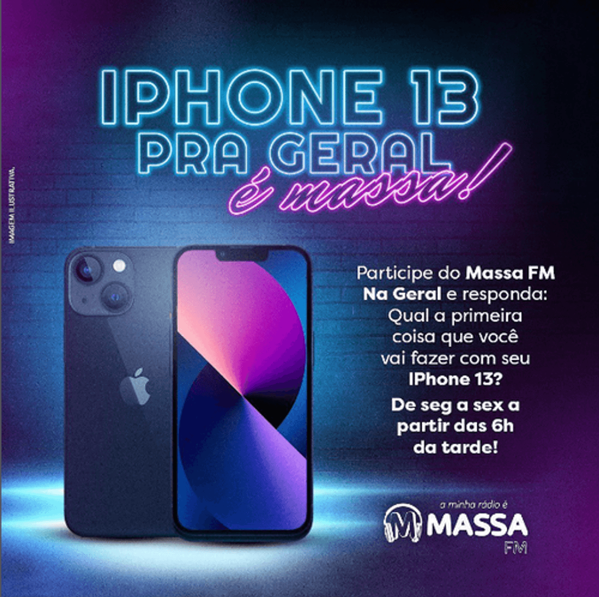 Atração da Massa FM premiará audiência com iPhone 13