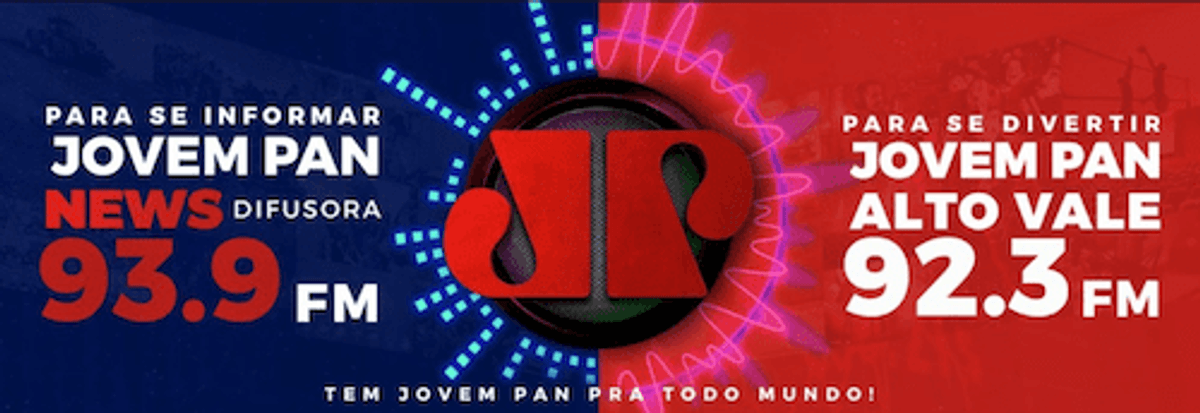 Jovem Pan News e Jovem Pan FM iniciam operação em suas novas frequências em Rio do Sul (SC)