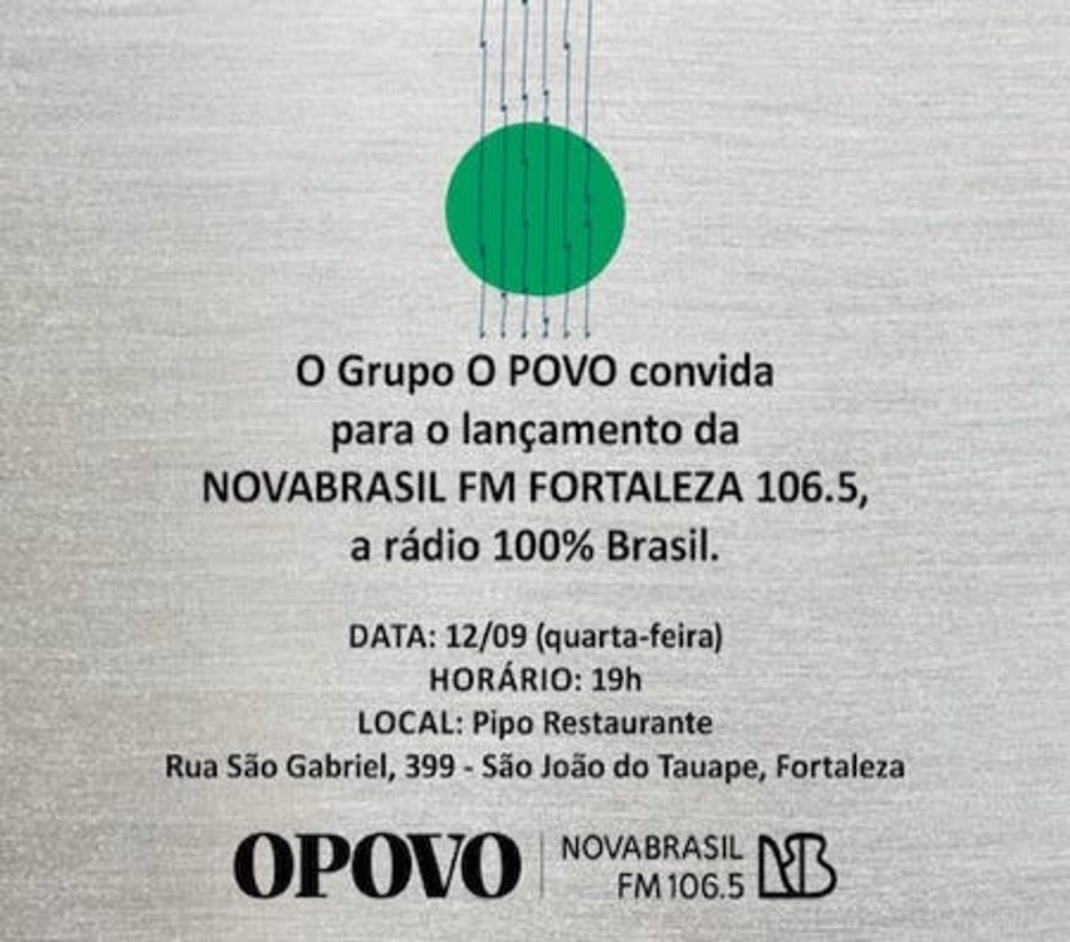 NOVABRASIL FM é apresentada nesta quarta ao mercado e estreia na quinta em Fortaleza