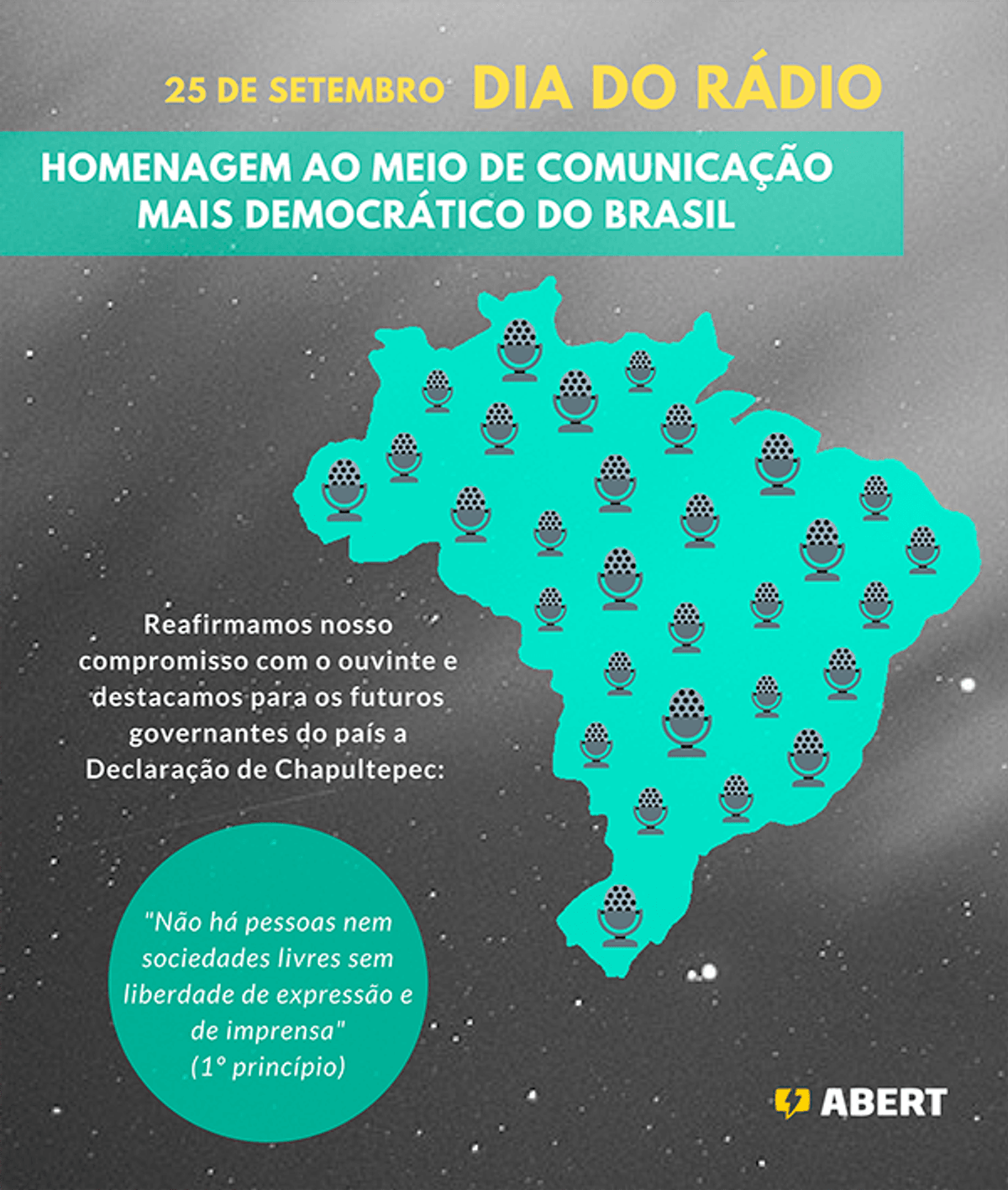 ABERT e ACERT lançam campanha em homenagem ao Dia do Rádio